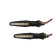 Set 2 lampi semnalizare moto, atv, scuter, 12V, LED, 2 functii, pozitie alba si semnalizare dinamica, FS-1211