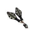 Set 2 lampi semnalizare moto, atv, scuter, 12V, LED, 2 functii, pozitie alba si semnalizare dinamica, FS-1213