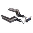 Set 2 lampi semnalizare moto, atv, scuter, 12V, LED, 2 functii, pozitie alba si semnalizare dinamica, FS-1214