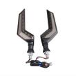 Set 2 lampi semnalizare moto, atv, scuter, 12V, LED, 2 functii, pozitie alba si semnalizare dinamica, FS-1214