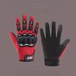 Set 2 manusi moto rosii, deget touchscreen, 11371