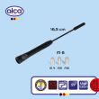 Antena tija 16cm, 3 adaptori, 4, 5, 6mm Premium Antenne XS Black 537.12 Alca