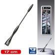 Tija antena 17cm, 2 adaptori, 5+6mm, Black Slim Alu Aerial 400813B RaceSport