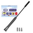 Tija antena 27cm, 3 adaptori 5, 6, 7mm neagra 537.14 Alca