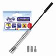 Tija antena 27cm, 3 adaptori 5, 6, 7mm argintie 537.15 Alca