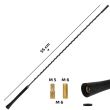 Tija antena 55cm cu 3 adaptoare, neagra, Replace Mast L, 540.45 Heyner