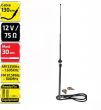 Antena telescopica neagra 30cm, cablu DIN 130cm 540.01 Heyner