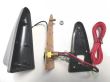 Antena auto cu amplificator, argintie, SHARK 3757 Automax 