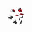 Suport bicicleta pe carlig, capacit. 60 kg, 3x \art BAG100
