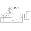 Cuplaj remorca 750kg patrat 50.5mm, ZSK750H Steelpress SPP