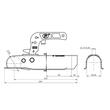 Cuplaj remorca 750kg, rotunda 50.5mm ZSK750C Steelpress SPP