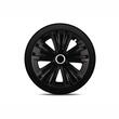 Set 4 capace roti 15inch, Glory, negru cu inel cromat, Jestic