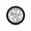 Set 4 capace roti 15inch, Luna, argintiu, Jestic