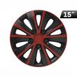 Capac roata 15inch, Rapide, rosu cu negru, KV0839 Versaco