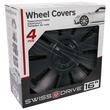 Set 4 capace roti 16inch, Vermont, negre VNJ9316 SwissDrive