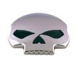 Ornament emblema metalica Skull Cap de Mort 8.5cm Race Sport Log1927