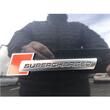 Ornament emblema metalica SUPERCHARGED adeziva Crom cu Rosu, TS-103
