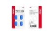 Ornament capacele valva hexagonale16mm, albastre, set 4 bucati 02239 Amio