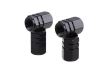 Ornament capacele valva hexagonale16mm, negre set 4 bucati 02237 Amio
