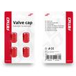 Ornament capacele valva rotunde, rosii, set 4 bucati 02238 Amio