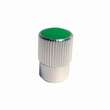 Ornament capacele valva rotunde, aluminiu cu cap verde, set 4 bucati 400690V RaceSport
