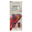 Ornament capacele valva rotunde, aluminiu, multicolor, Rainbow, set 4 bucati, FS-1311
