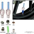 Ornament capacele valva cu LED albastru, auto, moto, velo, set 2 bucati, QMZ-03-blu