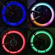 Ornament capacele valva cu LED albastru, auto, moto, velo, set 2 bucati, QMZ-03-blu