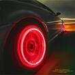 Ornament capacele valva cu LED albastru, auto, moto, velo, set 2 bucati, QMZ-03-blu