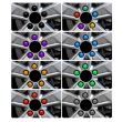 Ornament capacele silicon pentru prezoane 20 bucati/set 19" galben