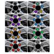 Ornament capacele silicon pentru prezoane 20 bucati/set 21" galben