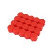 Ornament capacele silicon pentru prezoane 20 bucati/set 17" rosu