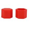 Ornament capacele silicon pentru prezoane 20 bucati/set 17" rosu