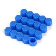Ornament capacele silicon pentru prezoane 20 bucati/set 21" albastru