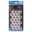 Set 21 capacele plastic, pentru prezoane 19inch, crom, G21304 Amio 