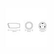 Ornament toba interior 35-62, exterior 89mm, L160, negru, 5967 Automax