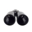 Ornament toba interior 38(57), exterior 133x63, L225  2 tevi rotunde, negru 02194 Amio