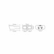 Ornament toba interior 38(58), exterior 170x73, L225  0949 Automax