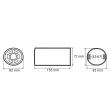 Ornament toba interior 42(67), exterior72x82, L150, 01306 Amio