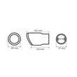 Ornament toba interior 43-56, exterior 89mm, L162, crom carbon, 04065 Amio