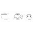Ornament toba interior 57, exterior 107, L190, ovala, 5812 Automax