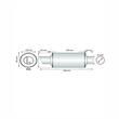 Toba sport finala, 440x61mm, din otel inoxidabil, ovala, Silencer PAN8000 RaceSport 