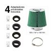 Filtru aer sport verde cu 4 adaptori AIRSTGR RaceSport