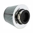 Filtru aer sport argintiu-crom, cu 4 adaptori, AFSTGRY SwissDrive