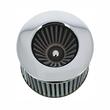 Filtru aer sport argintiu-crom, cu 4 adaptori, AFSTGRY SwissDrive