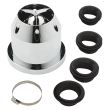 Filtru aer sport cromat cu 4 adaptori AIRCHRM RaceSport