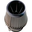 Filtru aer sport gri cu 5 adaptori, siliconic, h23.5cm, AIRSILC RaceSport