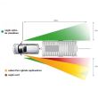 Oglinda exterioara suplimentara unghi mort, 2in1, Caravana Automax 4250