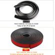 Cheder ornament protectie aripa, 55x7mm, tip L, negru, set 4 bucati x 1.6m, FS-7016
