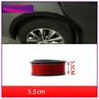 Cheder ornament protectie aripa, 55x7mm, tip L, negru, set 4 bucati x 1.6m, FS-7016